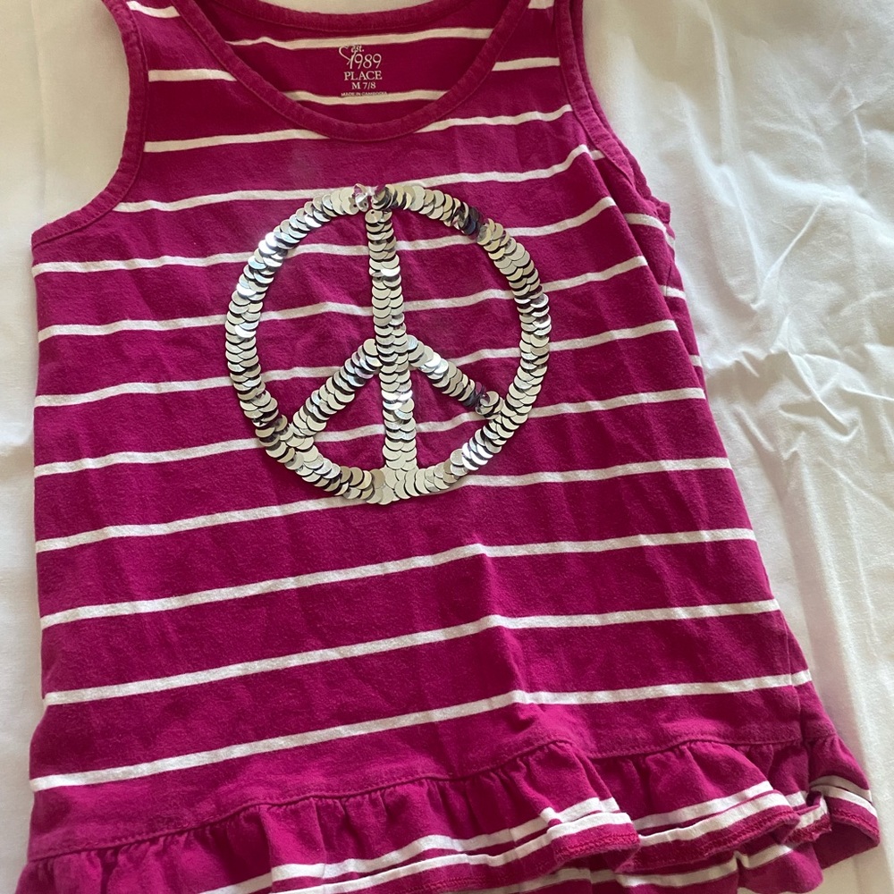 1989 Place tank top with big sequins